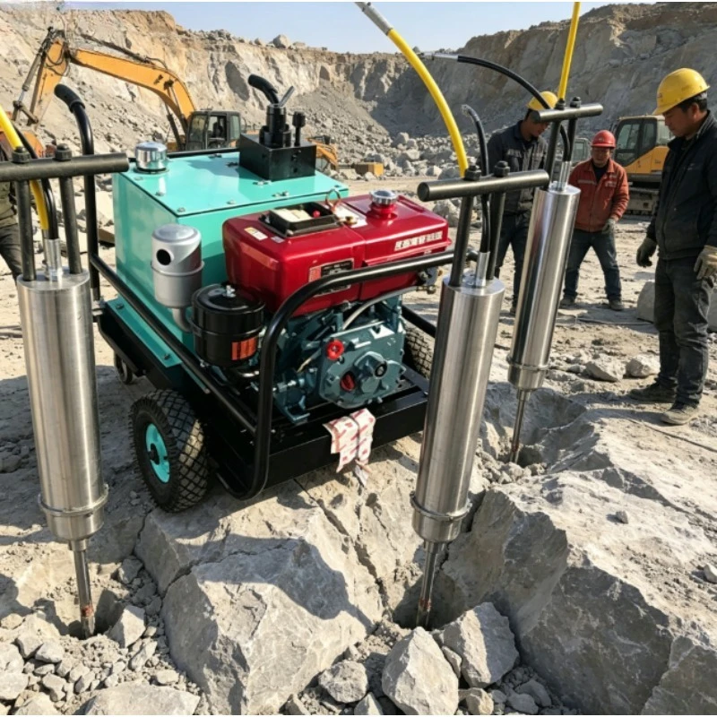 Rock Breaker Electro-hydraulic Mountain Rock Splitting Machine Tunnel Quarry Mining Splitting Machine Rock Mining Splitter
Rock Breaker Electro-hydraulic Mountain Rock Splitting Machine Tunnel Quarry Mining Splitting Machine Rock Mining Splitter