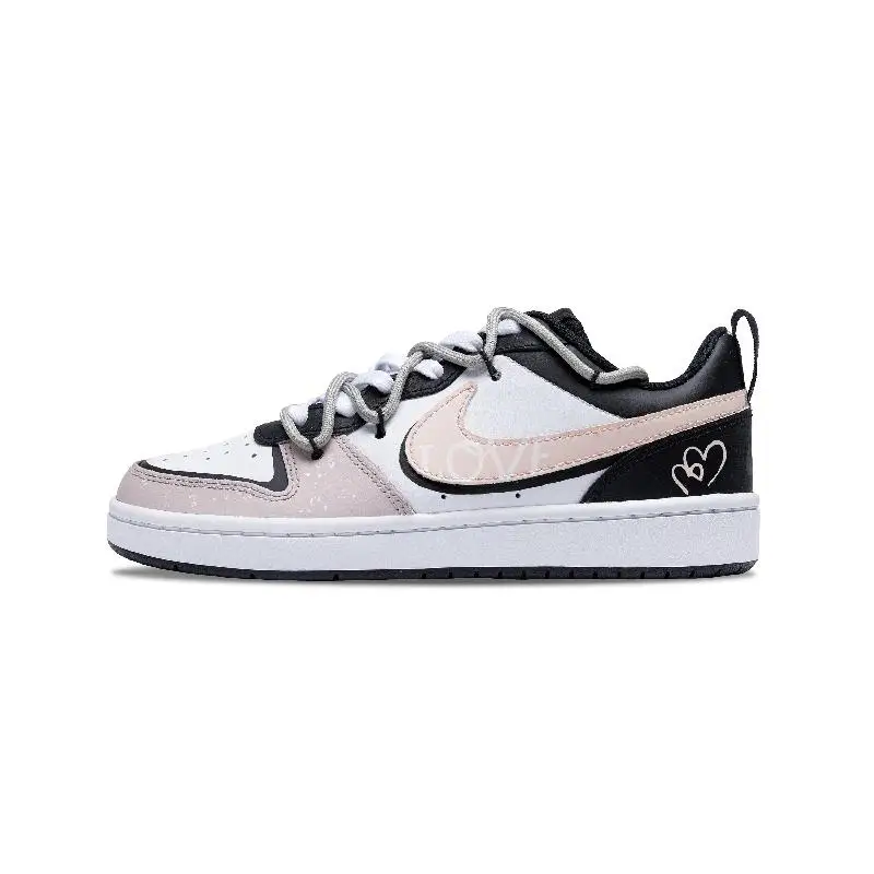 【Настроить】Nike Court Borough Обувь для скейтбординга Женские низкие кроссовки белого/розового/черного цвета BQ5448-115
【Настроить】Nike Court Borough Обувь для скейтбординга Женские низкие кроссовки белого/розового/черного цвета BQ5448-115
