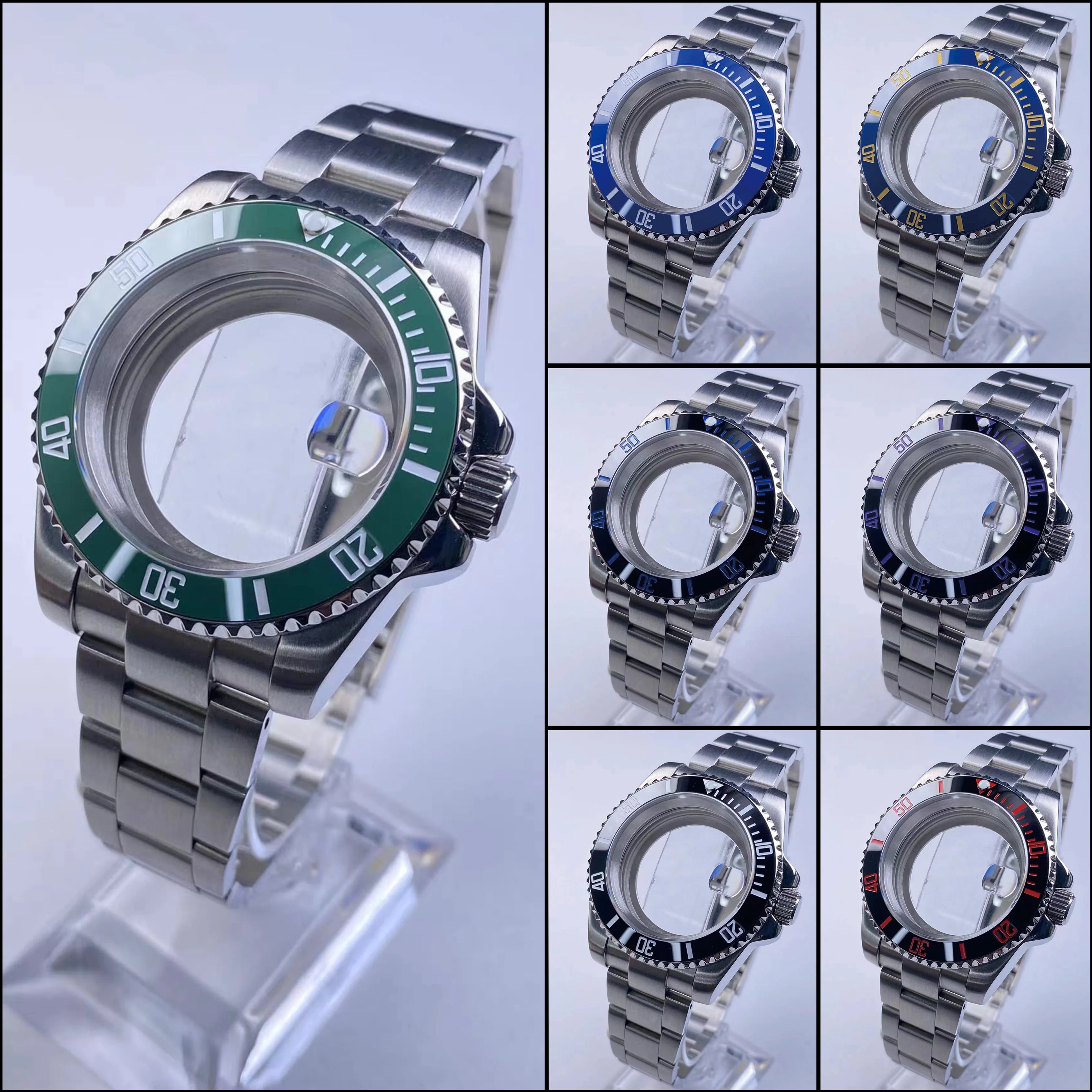 High Quality 40mm 120 Clicks Case Stainless Steel Watch Modification Accessories for NH35/ NH36/ Movement with oyste strap
High Quality 40mm 120 Clicks Case Stainless Steel Watch Modification Accessories for NH35/ NH36/ Movement with oyste strap