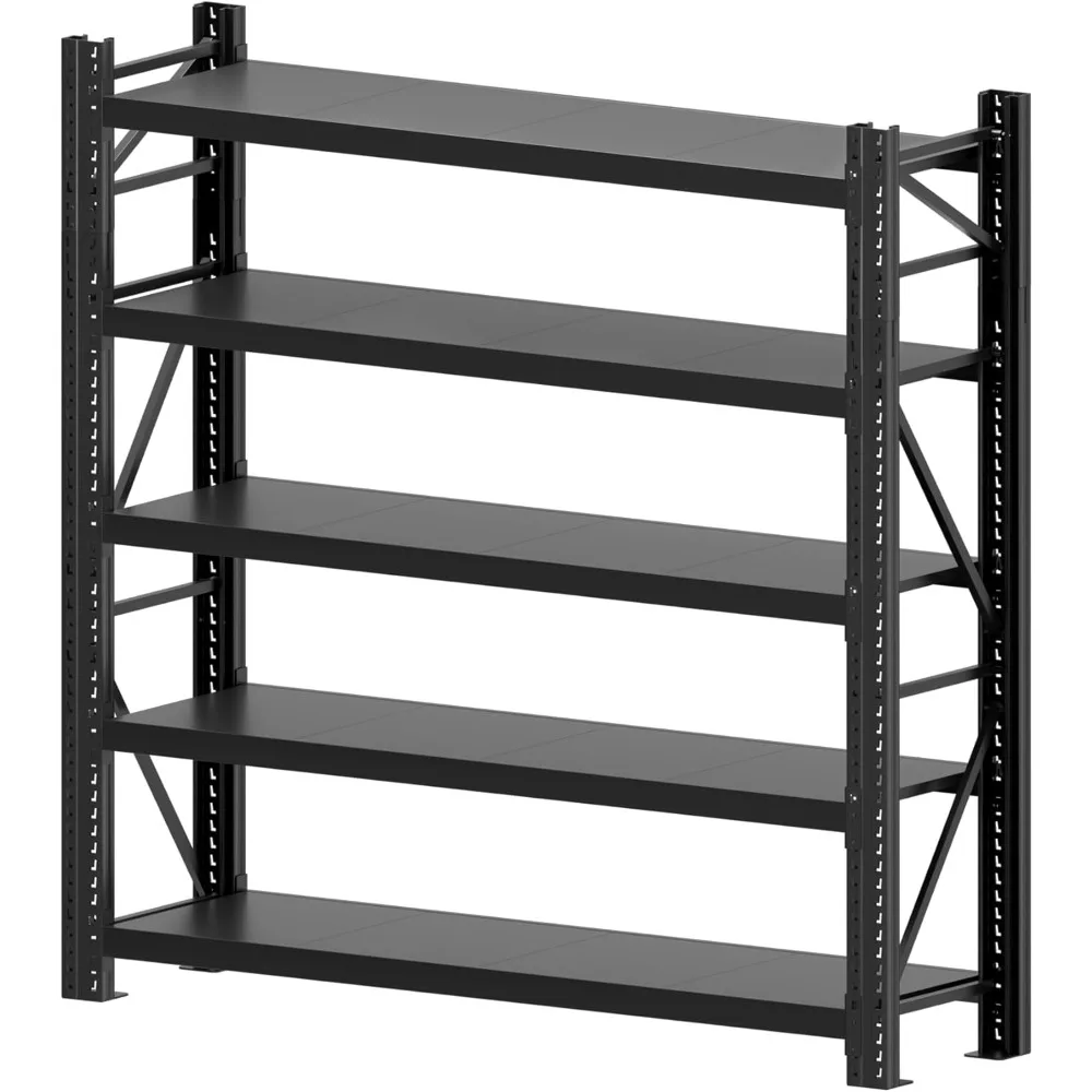 Garage Shelving Heavy Duty - 78.7" W Extra Large Metal Shelving Units and Storage for 8000lbs, 5tier Adjustable Basement Storage
Garage Shelving Heavy Duty - 78.7" W Extra Large Metal Shelving Units and Storage for 8000lbs, 5tier Adjustable Basement Storage