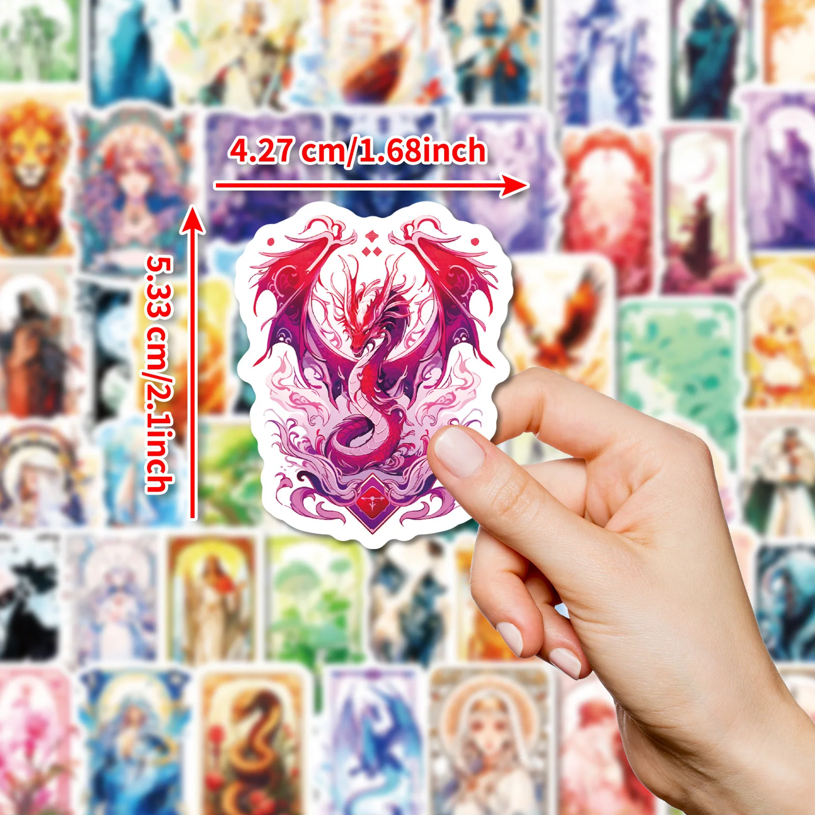 50Pcs Cartoon Tarot Creative Painted Animals Stickers Graffiti DIY Party Decorating Sticker Phone Water Cup Waterproof Stickers
50Pcs Cartoon Tarot Creative Painted Animals Stickers Graffiti DIY Party Decorating Sticker Phone Water Cup Waterproof Stickers