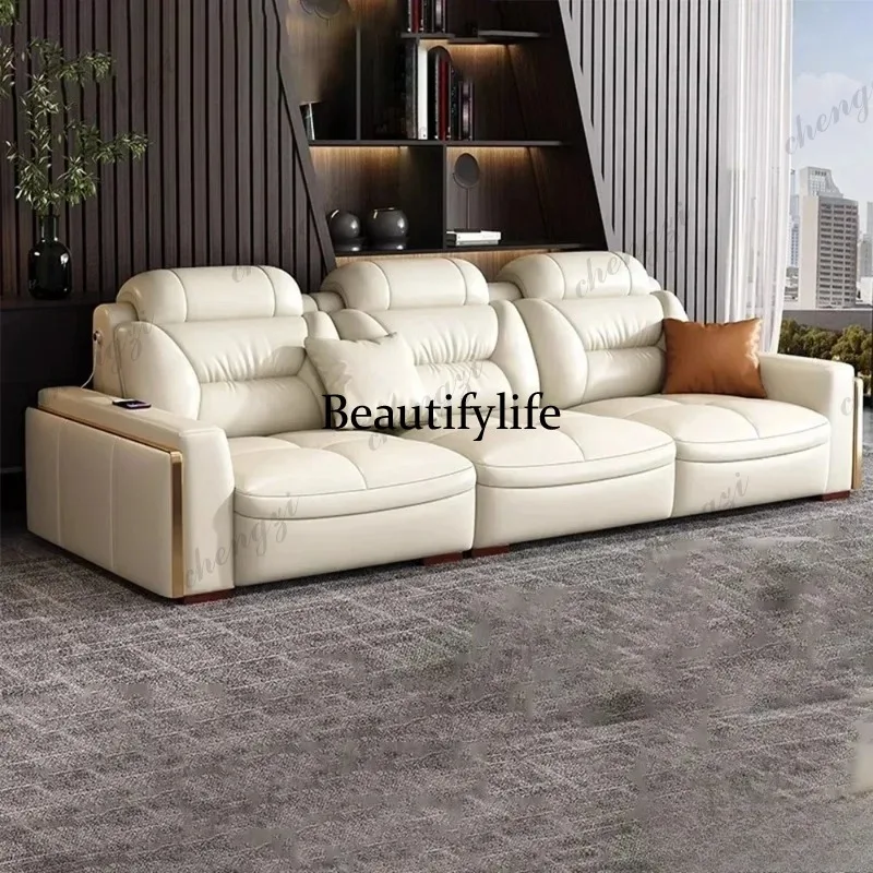 Italian Genuine Leather Sectional Sofa Sets Couch Sofas with USB and Bluetooth Speaker - MANBAS Living Room Furniture
Italian Genuine Leather Sectional Sofa Sets Couch Sofas with USB and Bluetooth Speaker - MANBAS Living Room Furniture
