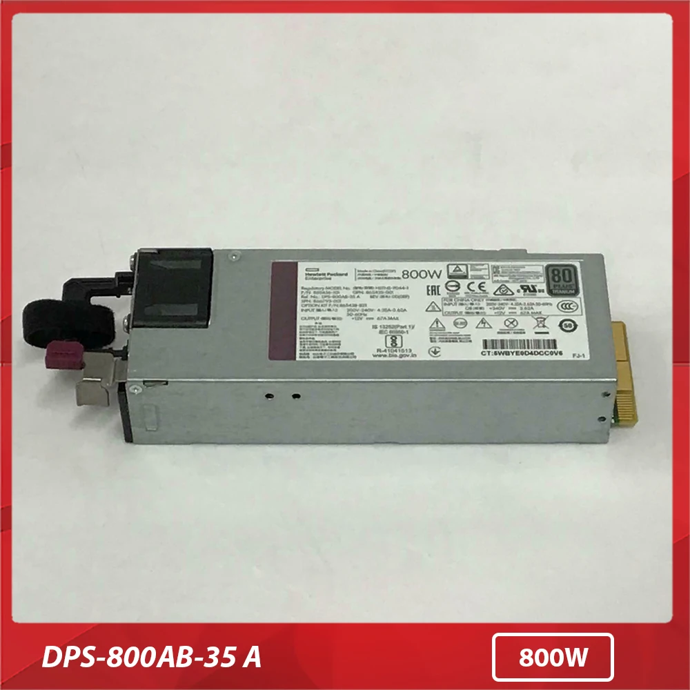 Для HP 866793 -001 865438 -b21 865436 -101 DPS-800AB-35 А, 800 Вт, титановые галогенные источники питания с гибким слотом и возможностью горячей замены
Для HP 866793 -001 865438 -b21 865436 -101 DPS-800AB-35 А, 800 Вт, титановые галогенные источники питания с гибким слотом и возможностью горячей замены