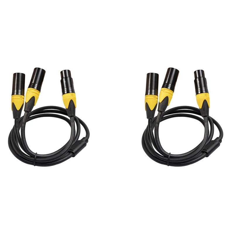2X XLR Splitter Cable,3 Pin XLR Female To Dual XLR Male Audio Cable Y Cable Balanced Microphone Splitter Cord
2X XLR Splitter Cable,3 Pin XLR Female To Dual XLR Male Audio Cable Y Cable Balanced Microphone Splitter Cord