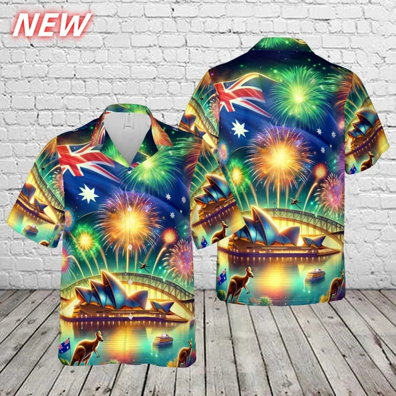 Australia Pattern Hawaiian Shirt For Men Festival Flowers 3D Print Beach Shirts Casual Aloha Shirts Short Sleeve Blouses Tops
Australia Pattern Hawaiian Shirt For Men Festival Flowers 3D Print Beach Shirts Casual Aloha Shirts Short Sleeve Blouses Tops