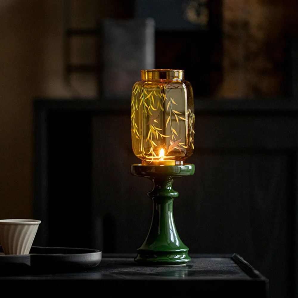 HYS light luxury windshield candle holder high value Liuyan aromatherapy candle holder ornament atmosphere light candle shade
HYS light luxury windshield candle holder high value Liuyan aromatherapy candle holder ornament atmosphere light candle shade