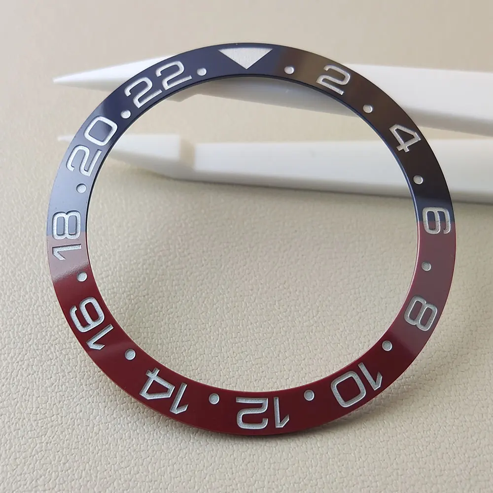 38*30.5 mm Original High Quality Bezel nonluminous deep blue red GMT Inlaid Ceramic Bezel Watch Accessories Fit 40mm Men's Watch
38*30.5 mm Original High Quality Bezel nonluminous deep blue red GMT Inlaid Ceramic Bezel Watch Accessories Fit 40mm Men's Watch