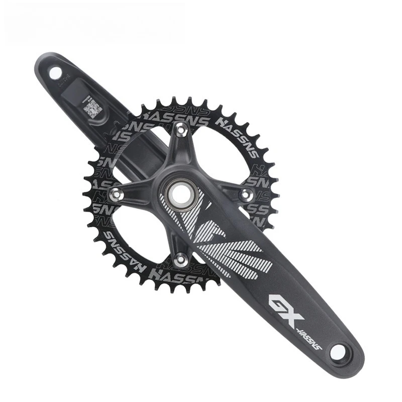 Mountain bike hollow integrated tooth plate widened crank modified positive and negative teeth single disc 32T 34T 36T
Mountain bike hollow integrated tooth plate widened crank modified positive and negative teeth single disc 32T 34T 36T