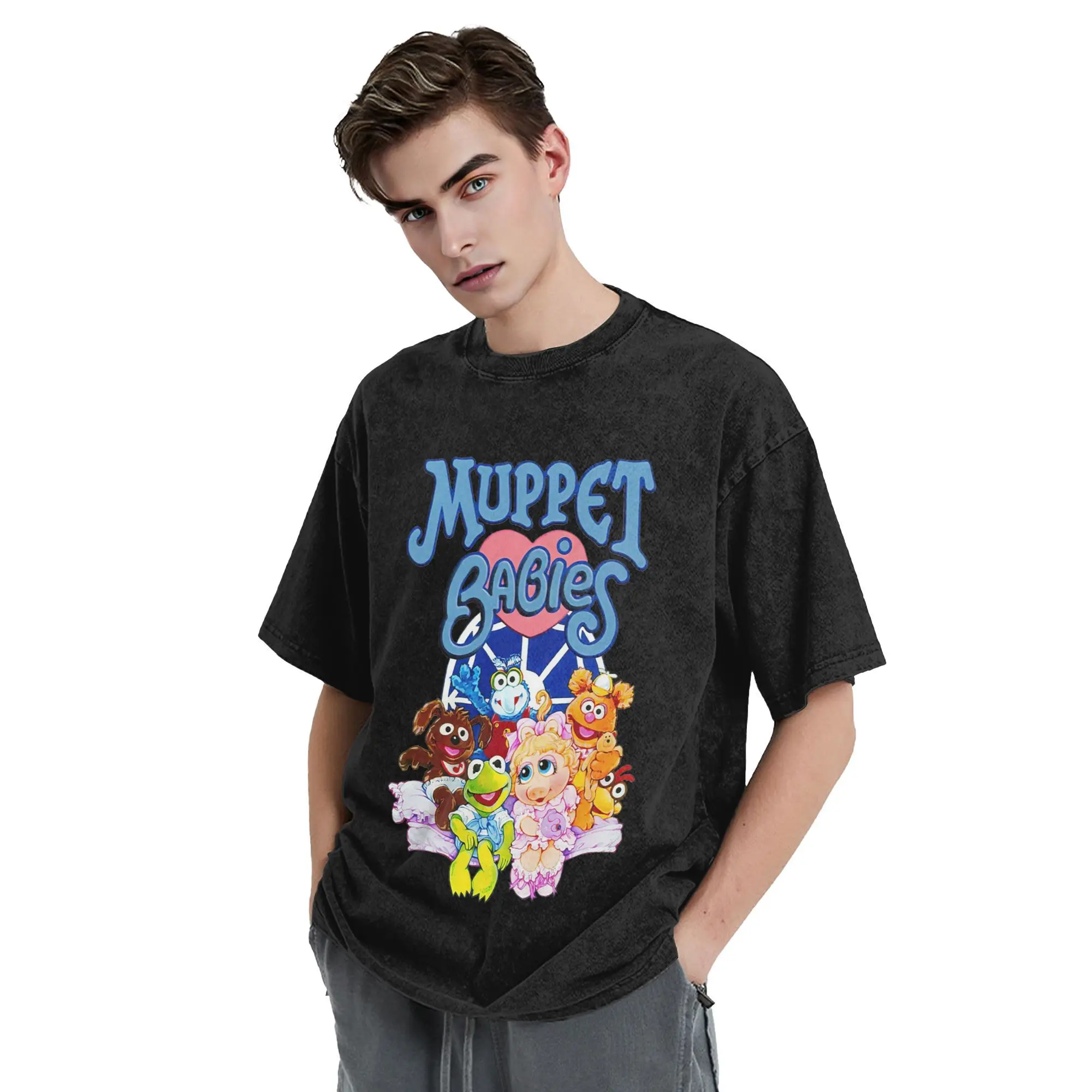 Мужская футболка Muppet Babies, хлопковые футболки большого размера, мужская летняя одежда с короткими рукавами и круглым вырезом, топы, S-2XL
Мужская футболка Muppet Babies, хлопковые футболки большого размера, мужская летняя одежда с короткими рукавами и круглым вырезом, топы, S-2XL