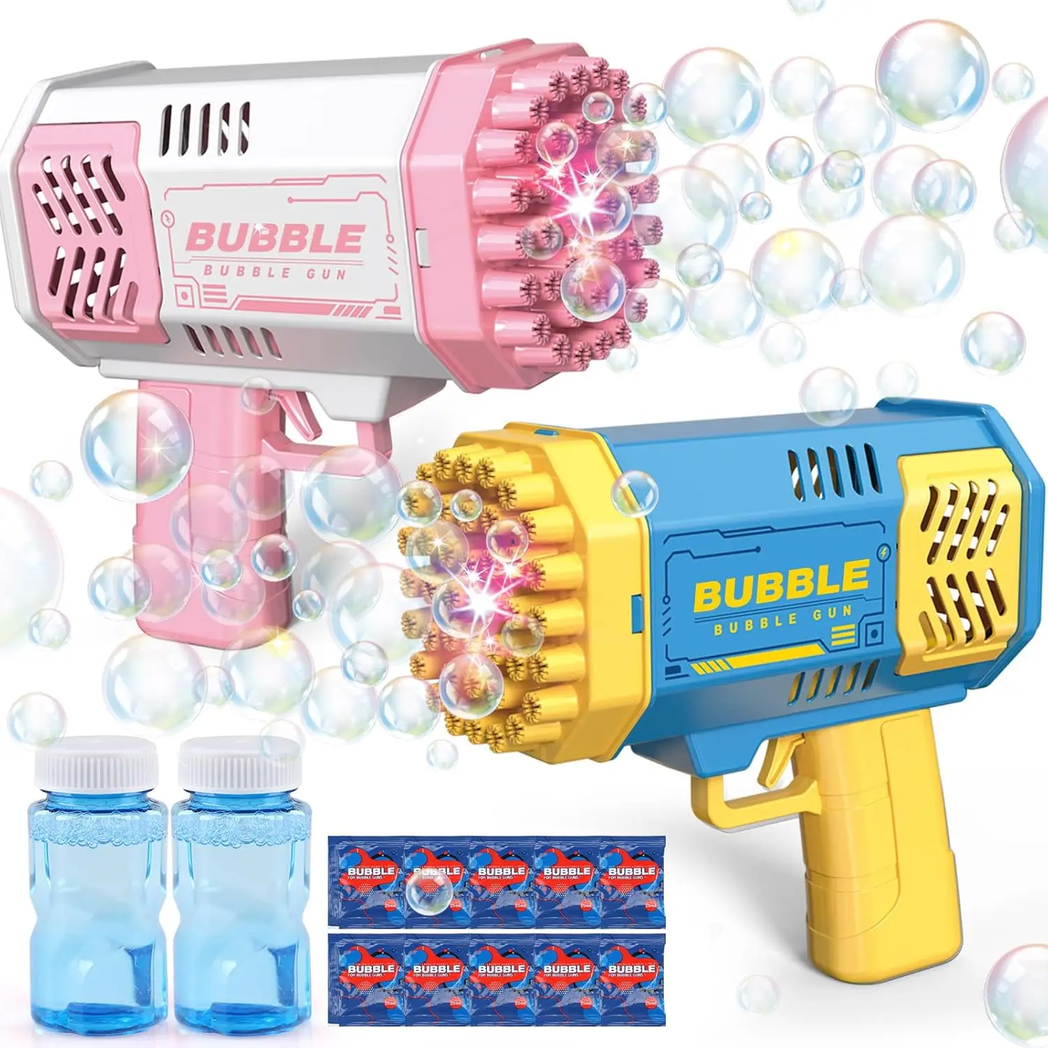2 Pack Bubble Machine for Kids Ages 3-8 with Solution, Outdoor Toys for Boys Girls Birthday Gifts
2 Pack Bubble Machine for Kids Ages 3-8 with Solution, Outdoor Toys for Boys Girls Birthday Gifts