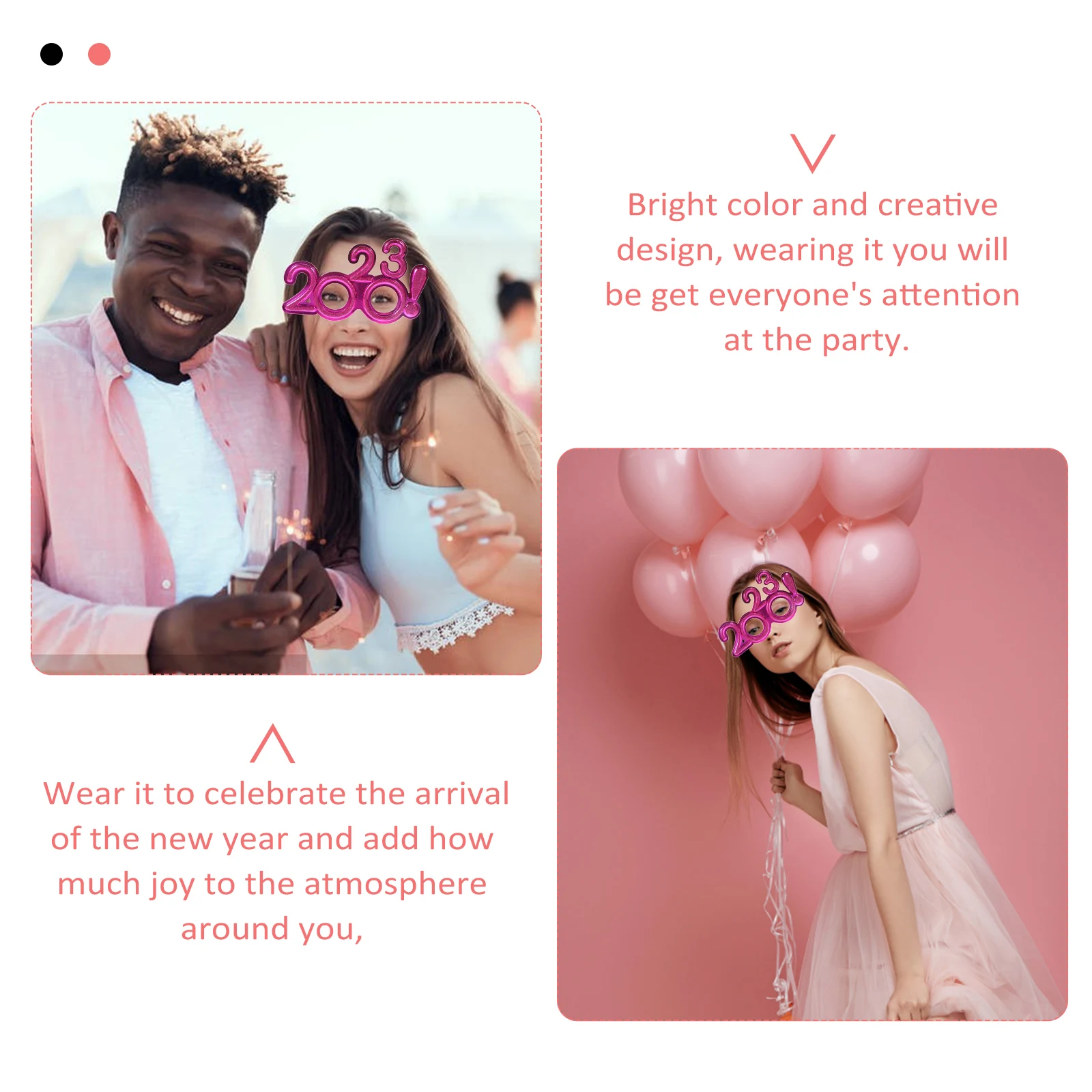 Happy New Year Glasses 2023 Digital Glitter Eyeglasses Funny Sunglasses for Adults
Happy New Year Glasses 2023 Digital Glitter Eyeglasses Funny Sunglasses for Adults