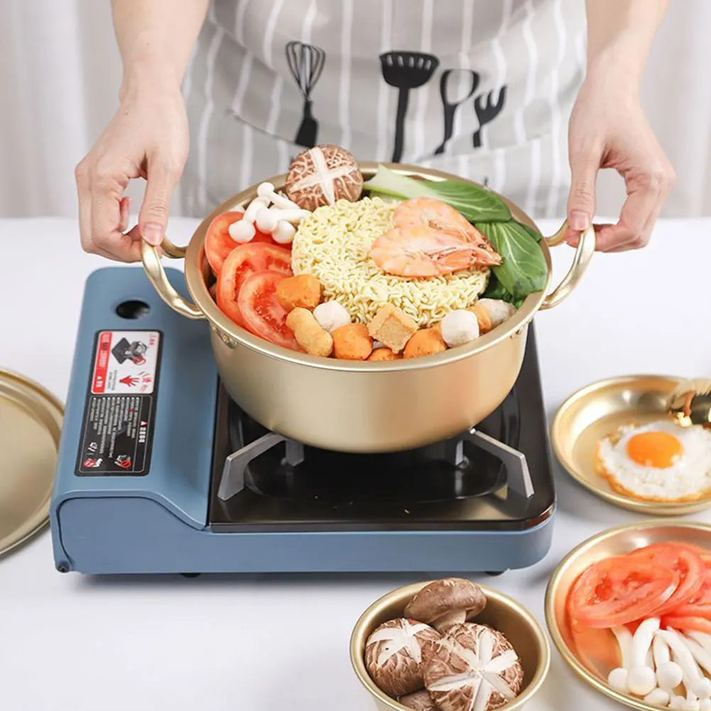 Алюминиевая маленькая кухонная плита Ramen с двойной ручкой, многоразовая сковорода с быстрым нагревом, легкая для мгновенного использования
Алюминиевая маленькая кухонная плита Ramen с двойной ручкой, многоразовая сковорода с быстрым нагревом, легкая для мгновенного использования