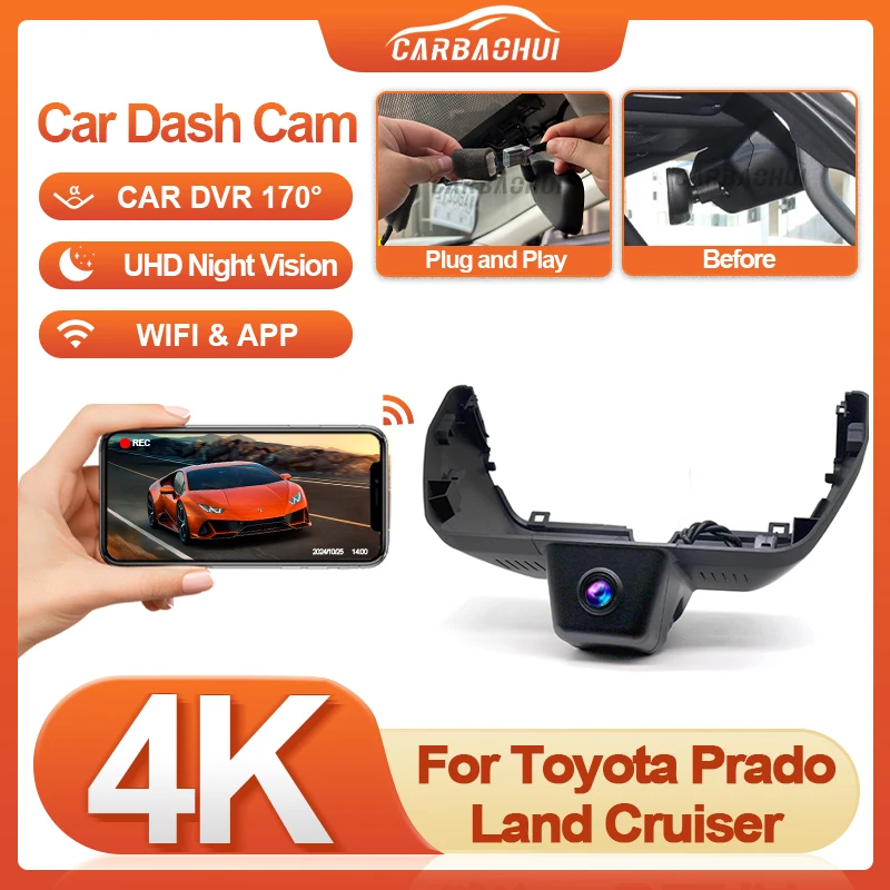 Для Toyota Land Cruiser Prado J250 LC250 J250 2024 2025 UHD 4K 2160P Plug and Play Автомобильный видеорегистратор Видеорегистратор Камера ночного видения Регистратор
Для Toyota Land Cruiser Prado J250 LC250 J250 2024 2025 UHD 4K 2160P Plug and Play Автомобильный видеорегистратор Видеорегистратор Камера ночного видения Регистратор