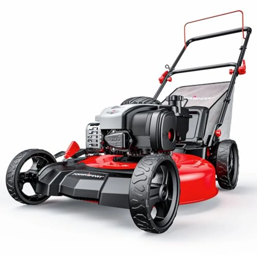 21" 3-in-1 Gas Push Lawn Mower with 140cc 4-Stroke Engine - Wide Cutting Deck 6 Height Adjustments Mulching Capability
21" 3-in-1 Gas Push Lawn Mower with 140cc 4-Stroke Engine - Wide Cutting Deck 6 Height Adjustments Mulching Capability