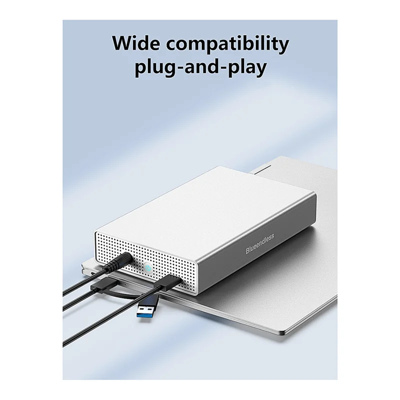 Корпус для жесткого диска Blueendless USB-C SAS/SATA поддерживает дюймовые диски 2,5/3,5 дюйма, скорость передачи 5 Гбит/с, корпус внешнего жесткого диска US PLUG-X59
Корпус для жесткого диска Blueendless USB-C SAS/SATA поддерживает дюймовые диски 2,5/3,5 дюйма, скорость передачи 5 Гбит/с, корпус внешнего жесткого диска US PLUG-X59