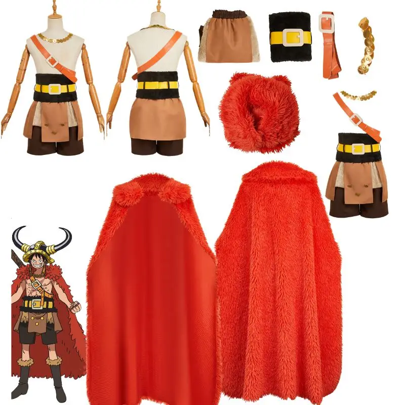 Male Elbaph Anime Luffy Cosplay Costume Halloween Leather Outfit with Cloak Carnival party Fantasy Fancy Dress up
Male Elbaph Anime Luffy Cosplay Costume Halloween Leather Outfit with Cloak Carnival party Fantasy Fancy Dress up