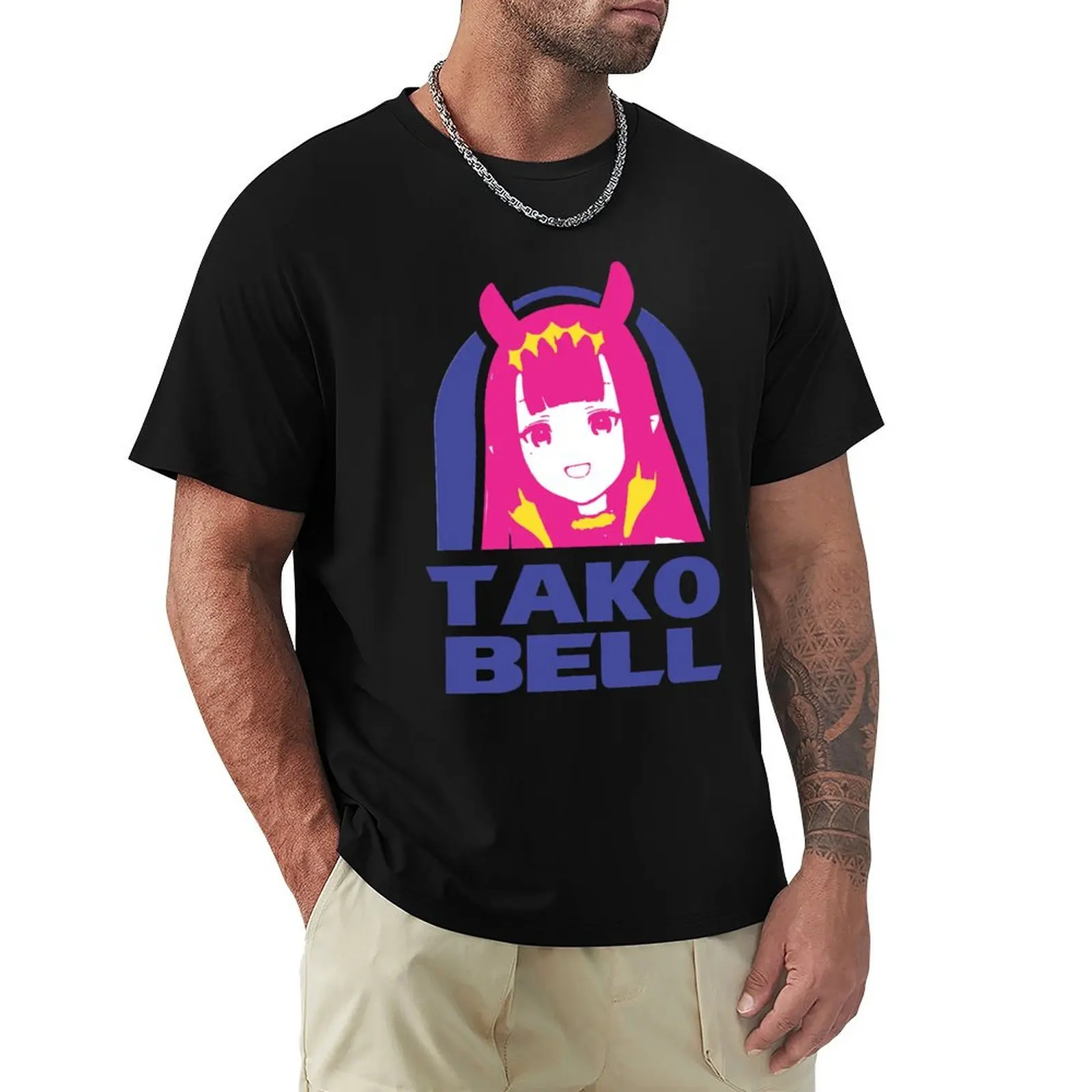 Hololive EN Ina TAKO BELL Logo Parody T-Shirt plain Man t-shirt anime clothes vintage anime shirt oversized t shirt men
Hololive EN Ina TAKO BELL Logo Parody T-Shirt plain Man t-shirt anime clothes vintage anime shirt oversized t shirt men