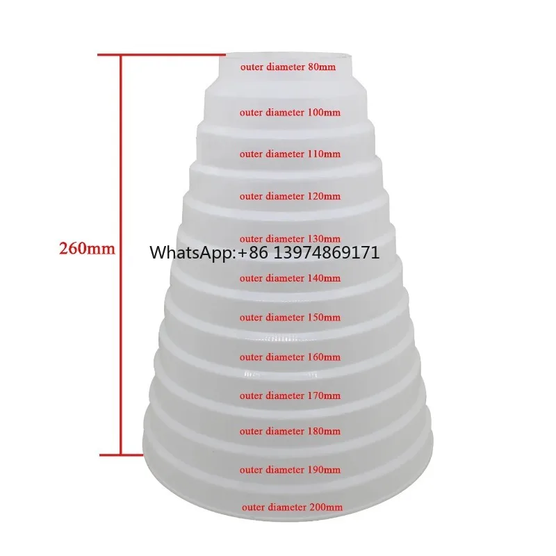 Universal Reducer for Ventilation Systems Diameter 80mm to 200mm Duct Reducer Connector Air Duct Reducer Variable Sizes ABS
Universal Reducer for Ventilation Systems Diameter 80mm to 200mm Duct Reducer Connector Air Duct Reducer Variable Sizes ABS