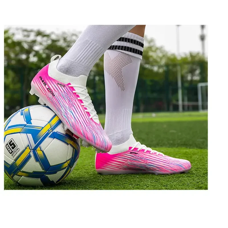 Multi-Ground Youth Football Cleats Thick Wear Resistant Studs, Stable Grip Sole for Grass Training Youth Team Regular Practice
Multi-Ground Youth Football Cleats Thick Wear Resistant Studs, Stable Grip Sole for Grass Training Youth Team Regular Practice