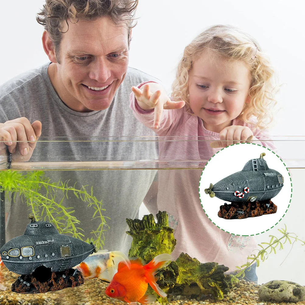 Delicate Resin Aquarium Submarine Decoration for Fish Tank Landscape Small Lightweight Underwater Ornament Hideout Cave Perfect
Delicate Resin Aquarium Submarine Decoration for Fish Tank Landscape Small Lightweight Underwater Ornament Hideout Cave Perfect