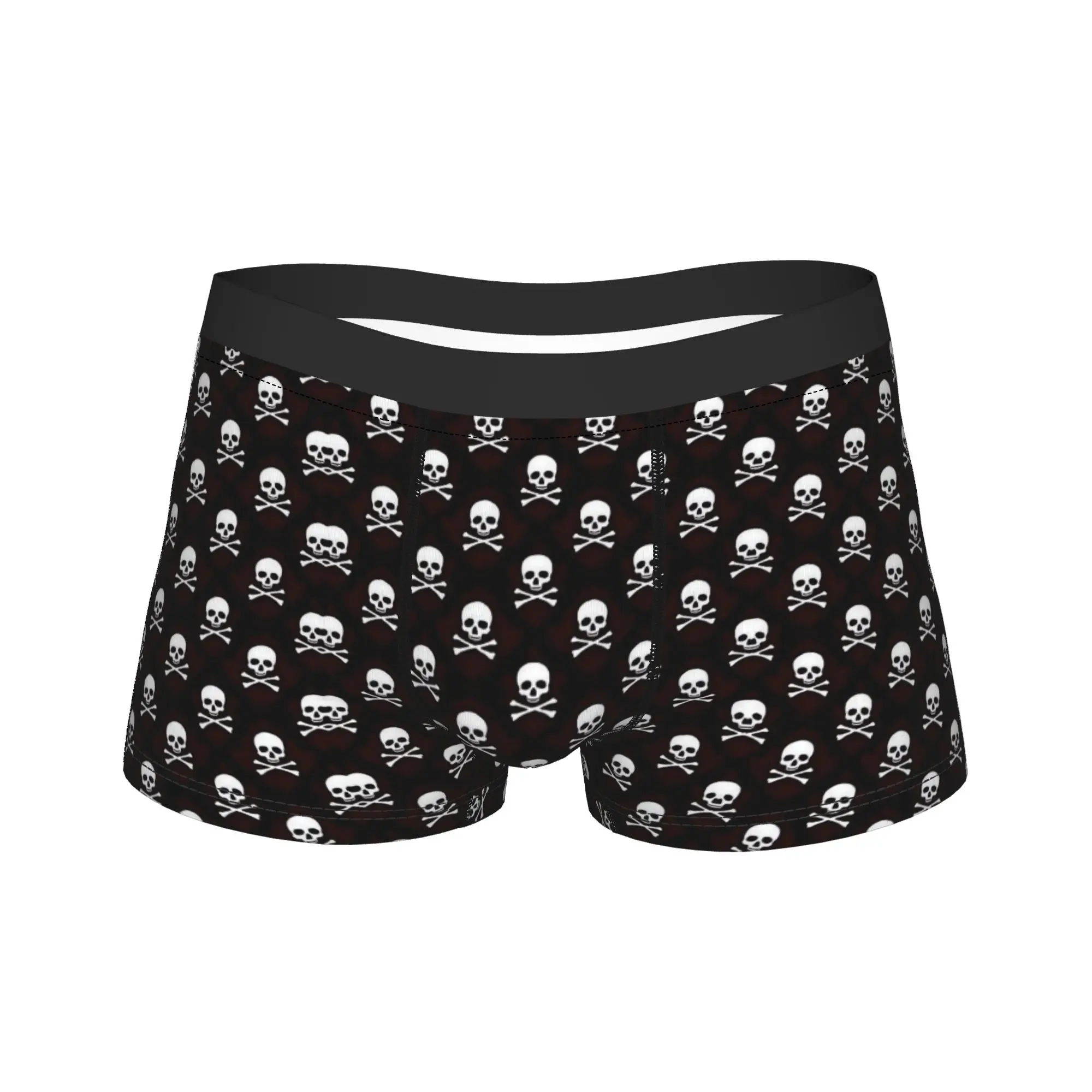 Red Black Skull Crossbones Pattern Underwear Print Boxershorts Trenky Men Underpants Comfortable Shorts Briefs Gift
Red Black Skull Crossbones Pattern Underwear Print Boxershorts Trenky Men Underpants Comfortable Shorts Briefs Gift