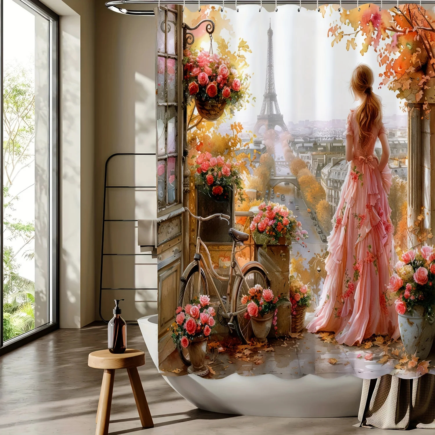 Романтическая парижская девичья занавеска для душа, Эйфелева башня и осенний цветочный дизайн, полиэстер, который можно стирать в машине, всесезонный
Романтическая парижская девичья занавеска для душа, Эйфелева башня и осенний цветочный дизайн, полиэстер, который можно стирать в машине, всесезонный