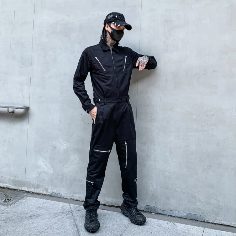 S-6XL!!2022 Fall wear personality metal zipper design men loose casual pants set hair stylist tooling romper trend
S-6XL!!2022 Fall wear personality metal zipper design men loose casual pants set hair stylist tooling romper trend
