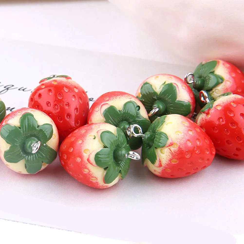 10pcs Strawberry Keychain Pendant Plastic DIY Craft Accessories Bag Charm Hanging Decor Simulation Bead Gift Kids Friends
10pcs Strawberry Keychain Pendant Plastic DIY Craft Accessories Bag Charm Hanging Decor Simulation Bead Gift Kids Friends