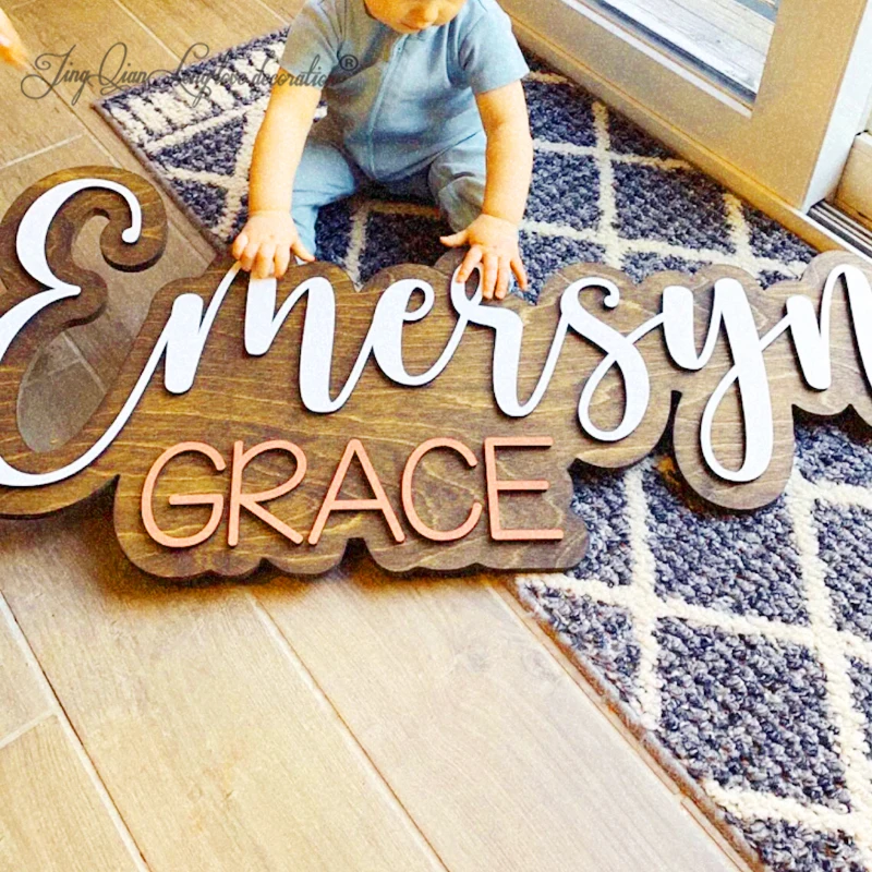 Custom Personalized 3D Nursery Baby Name Sign Wood Name Plaque Handcrafted Baby Room Decor Unique Baby Shower Gift Wooden Wal
Custom Personalized 3D Nursery Baby Name Sign Wood Name Plaque Handcrafted Baby Room Decor Unique Baby Shower Gift Wooden Wal