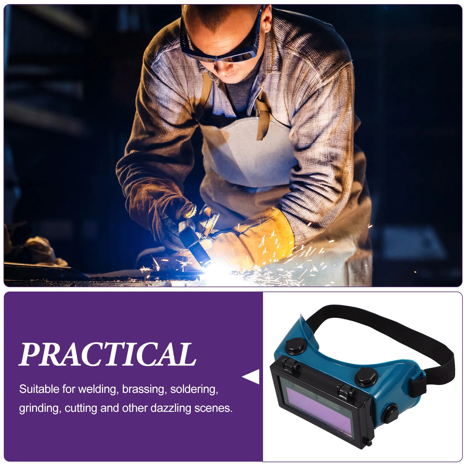 Welding Glasses Welding Goggles Plastic Adjustable Headband Flip-Up Lens Double Layer Anti-Splash Eye Protection for Welders
Welding Glasses Welding Goggles Plastic Adjustable Headband Flip-Up Lens Double Layer Anti-Splash Eye Protection for Welders