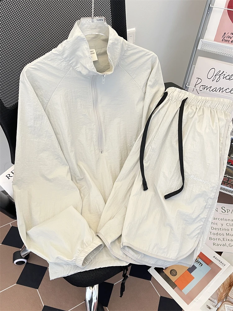 Summer American Outdoor Sports Sle Set Casual Loose Qui Dry Breathable Sun Protection Two Piece Set for Men And Women
Summer American Outdoor Sports Sle Set Casual Loose Qui Dry Breathable Sun Protection Two Piece Set for Men And Women