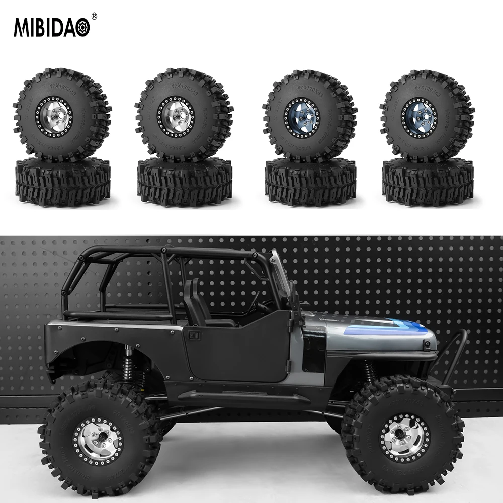 Резиновые шины MIBIDAO, комплект шин с легкосплавным ободом колеса для 1/10 Axial SCX10 90046 TRX4 TRX6 D90, RC Гусеничный автомобиль, часть
Резиновые шины MIBIDAO, комплект шин с легкосплавным ободом колеса для 1/10 Axial SCX10 90046 TRX4 TRX6 D90, RC Гусеничный автомобиль, часть