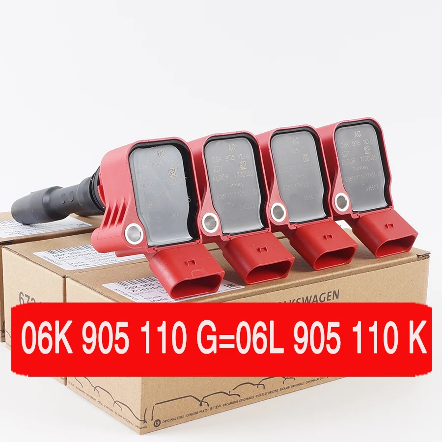 Turkey 4pcs 06L905110 06K905110G 06H905110P ignition coil For VW EA888 GEN3 Passat Jetta Golf GTI Tiguan Audi A3 A4 S5 A5 Q5
Turkey 4pcs 06L905110 06K905110G 06H905110P ignition coil For VW EA888 GEN3 Passat Jetta Golf GTI Tiguan Audi A3 A4 S5 A5 Q5