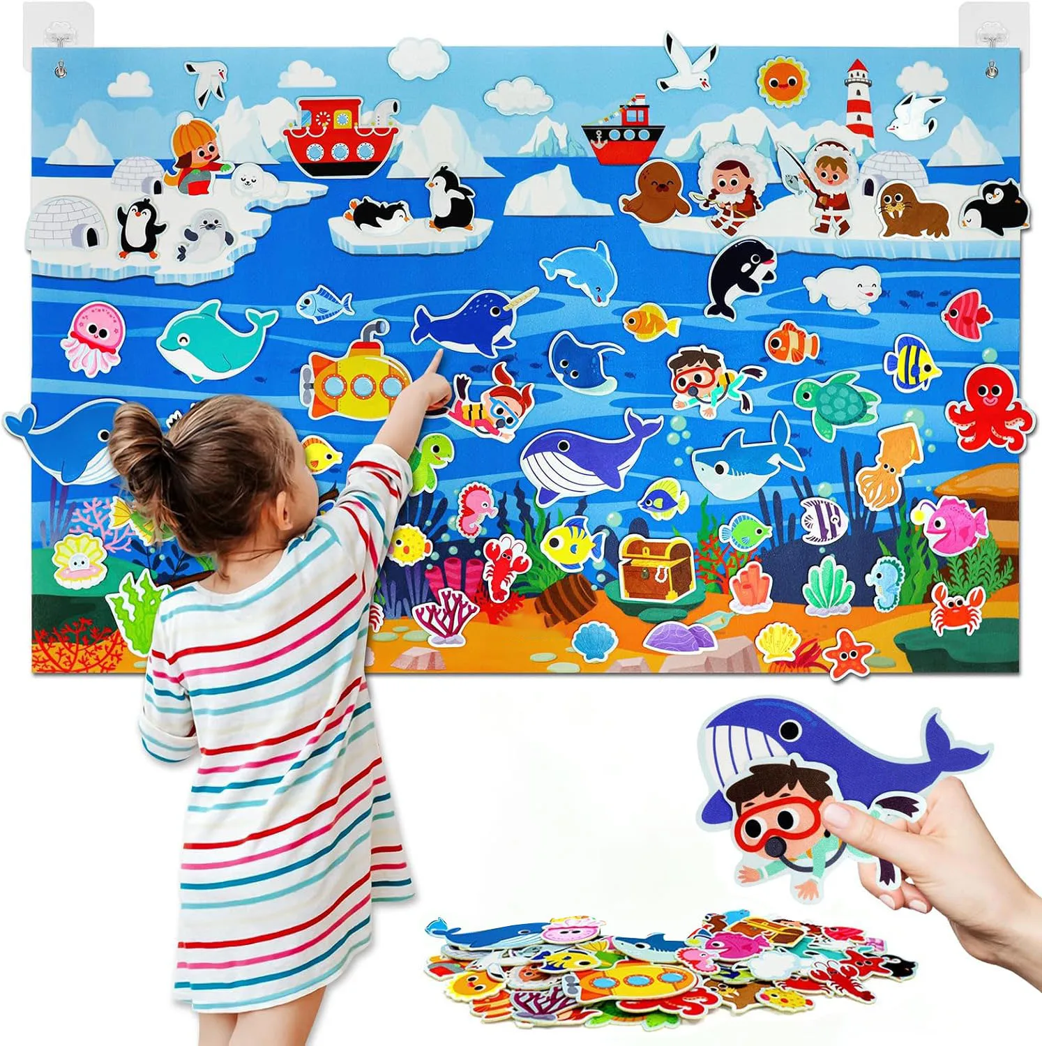 Ocean Felt Story Board Toys Farm Animals Early Learning Storytelling Flannel Board Classroom Educational Interactive Play Kit
Ocean Felt Story Board Toys Farm Animals Early Learning Storytelling Flannel Board Classroom Educational Interactive Play Kit