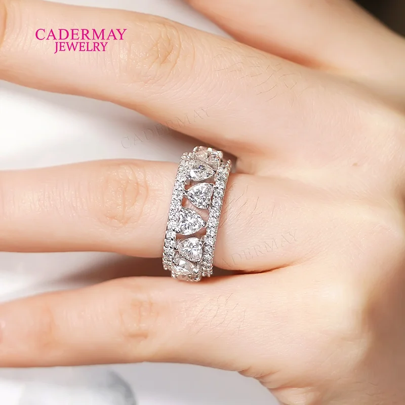 Hiphop Moissanite Jewelry S925 Iced Out Moissanite Eternity Ring 925 Silver 5x5mm Heart Shape Moissanite Band for Man Women Gift
Hiphop Moissanite Jewelry S925 Iced Out Moissanite Eternity Ring 925 Silver 5x5mm Heart Shape Moissanite Band for Man Women Gift