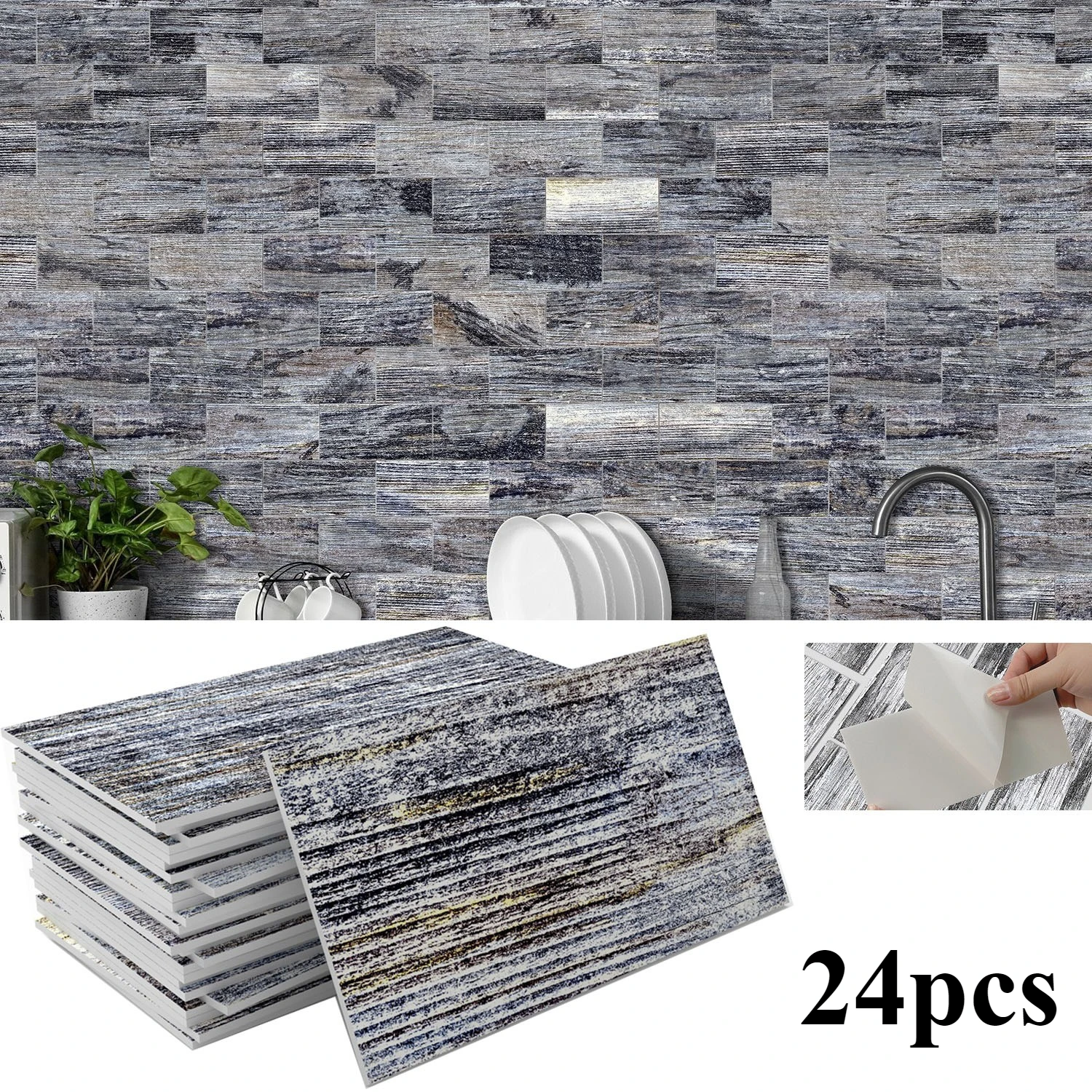 3 * 6 Inch Kitchen Bathroom Wall Decoration Wall Sticker Self-adhesive Waterproof Thickened Frosted Foam Wallpaper
3 * 6 Inch Kitchen Bathroom Wall Decoration Wall Sticker Self-adhesive Waterproof Thickened Frosted Foam Wallpaper