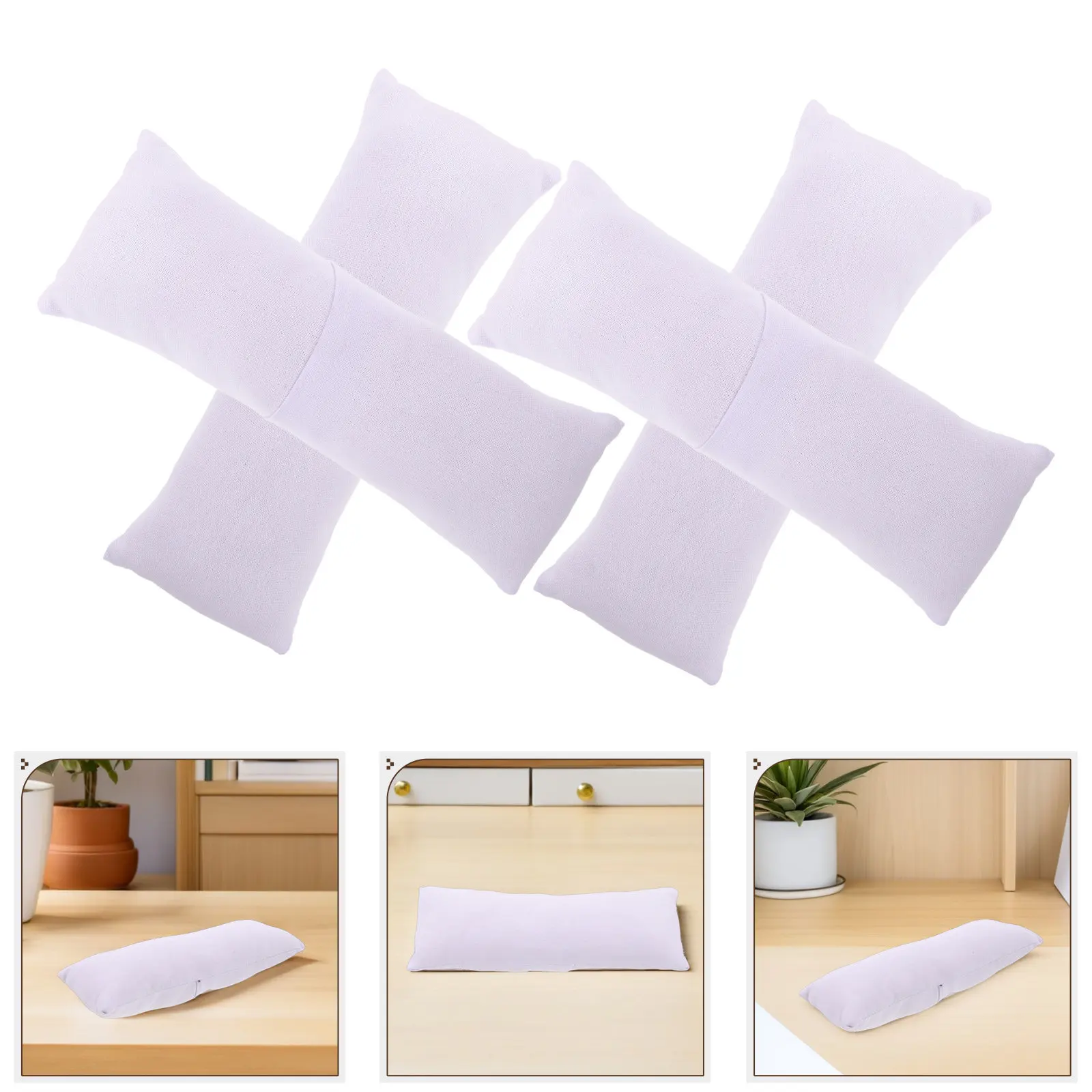 4Pcs Bracelet Display Pillow Jewelry Organizer Cushion for Watches Bracelets Bangle Storage Travel Friendly Soft Lining Elegant
4Pcs Bracelet Display Pillow Jewelry Organizer Cushion for Watches Bracelets Bangle Storage Travel Friendly Soft Lining Elegant