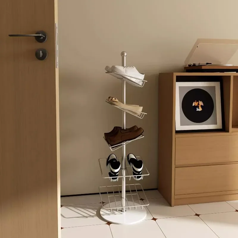 Multi-Tier Narrow Entryway Shoe Organizer Minimalist Modern Shoe Shelf with Slanted Design Space-Saving Slippers Rack Furniture 
Multi-Tier Narrow Entryway Shoe Organizer Minimalist Modern Shoe Shelf with Slanted Design Space-Saving Slippers Rack Furniture