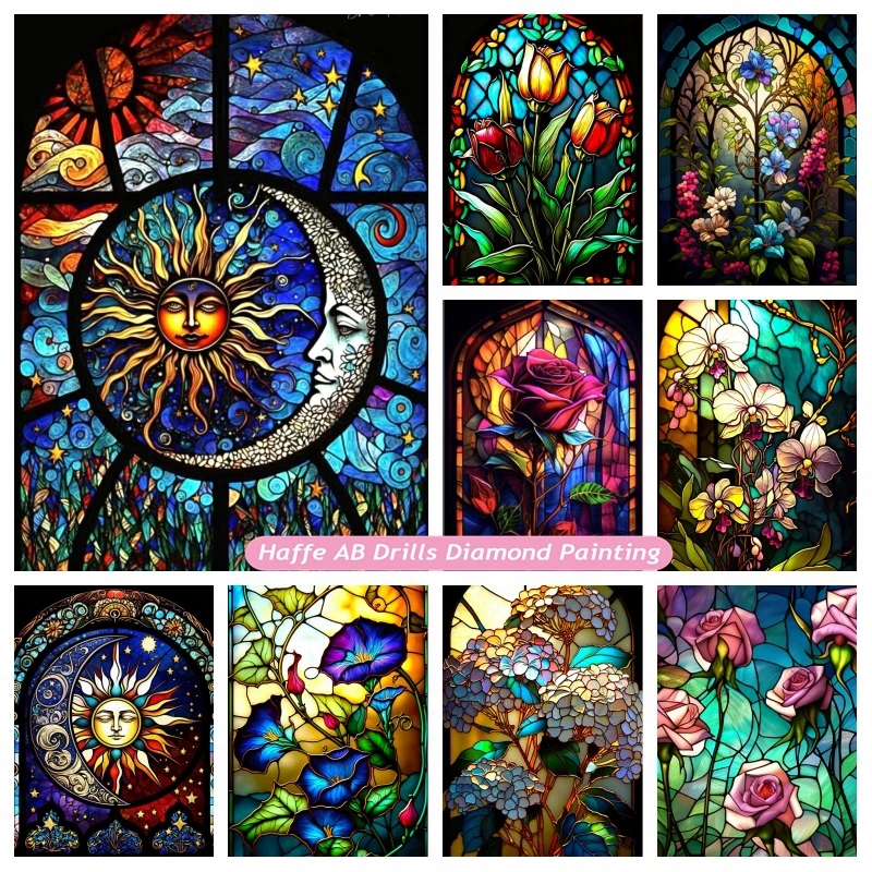 5d Diamond Painting AB Drills Fantasy Sleeping Moons And Sun Celestial Beauty And Flowers Stained Glass Art Cross Stitch Decor
5d Diamond Painting AB Drills Fantasy Sleeping Moons And Sun Celestial Beauty And Flowers Stained Glass Art Cross Stitch Decor