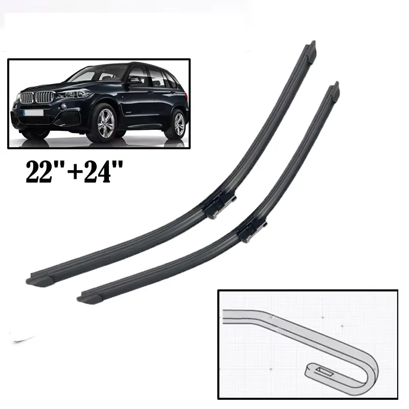 Wiper Front Hybrid Wiper Blades For BMW X5 E53 2000 - 2006 Windshield Windscreen Clean Window Car Rain Brushes 24"+22"
Wiper Front Hybrid Wiper Blades For BMW X5 E53 2000 - 2006 Windshield Windscreen Clean Window Car Rain Brushes 24"+22"