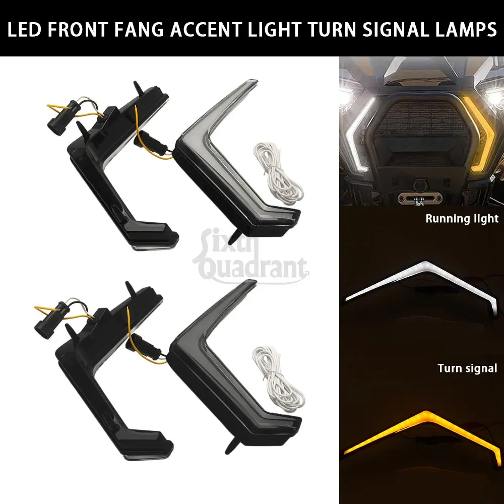 Front 12V LED Fang Lights Left & Right Clear Smoke PC Car Accessories For Polaris 2020-2022 RZR XP 100 Trails & Rocks
Front 12V LED Fang Lights Left & Right Clear Smoke PC Car Accessories For Polaris 2020-2022 RZR XP 100 Trails & Rocks