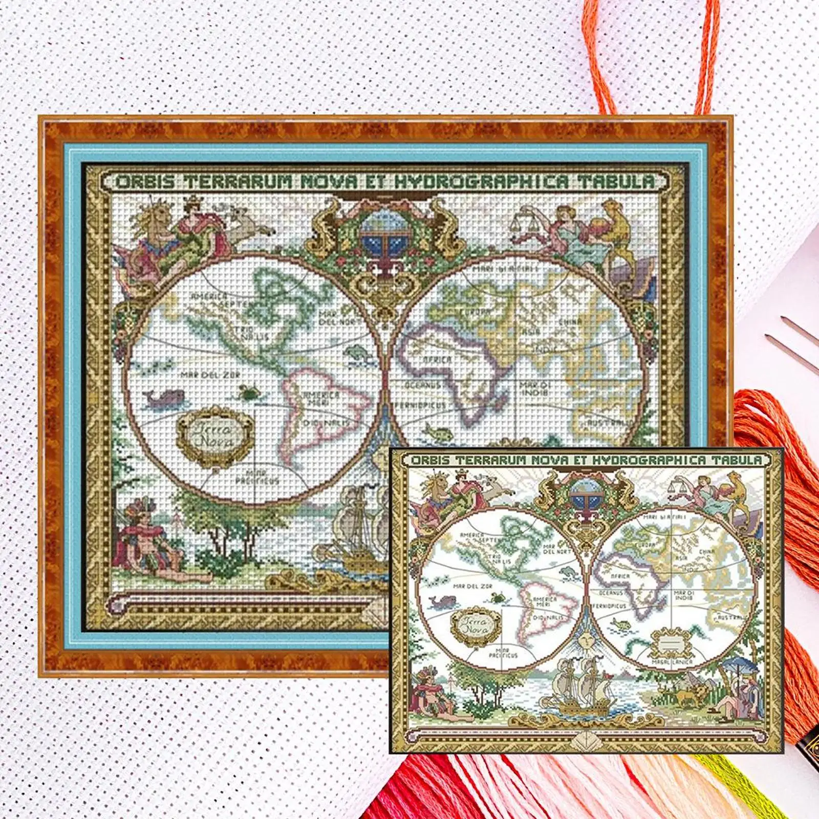 Map Partial 14CT DIY Counted Cross Stitch Kits for Beginners Adults Home Decor Cross Stitch Art and Crafts Kits 51x42cm
Map Partial 14CT DIY Counted Cross Stitch Kits for Beginners Adults Home Decor Cross Stitch Art and Crafts Kits 51x42cm