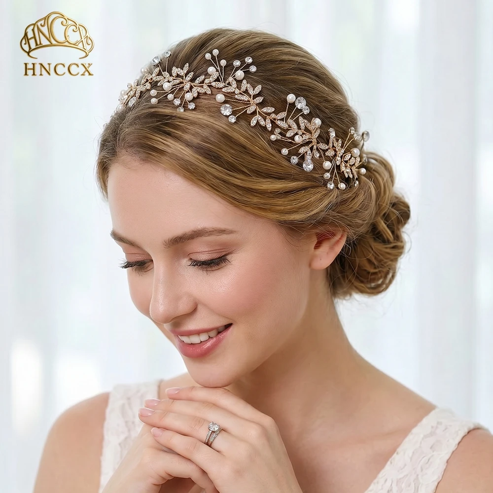 HNCCX Trendy Bride Alloy Leaf Hair Vine Pearl Rhinestone Headband Hair Accessories Golden Color Wedding Hair Band Headwear HP233
HNCCX Trendy Bride Alloy Leaf Hair Vine Pearl Rhinestone Headband Hair Accessories Golden Color Wedding Hair Band Headwear HP233