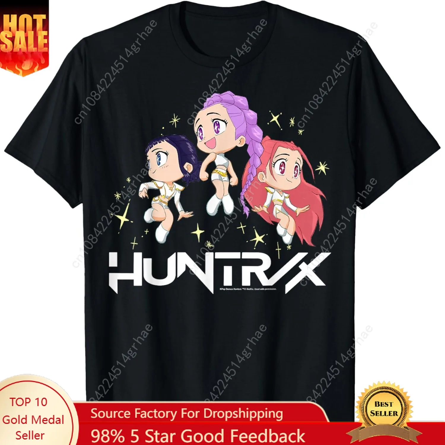 Halloween Huntrix Chibi Sparks Group Shot T-Shirt
Halloween Huntrix Chibi Sparks Group Shot T-Shirt
