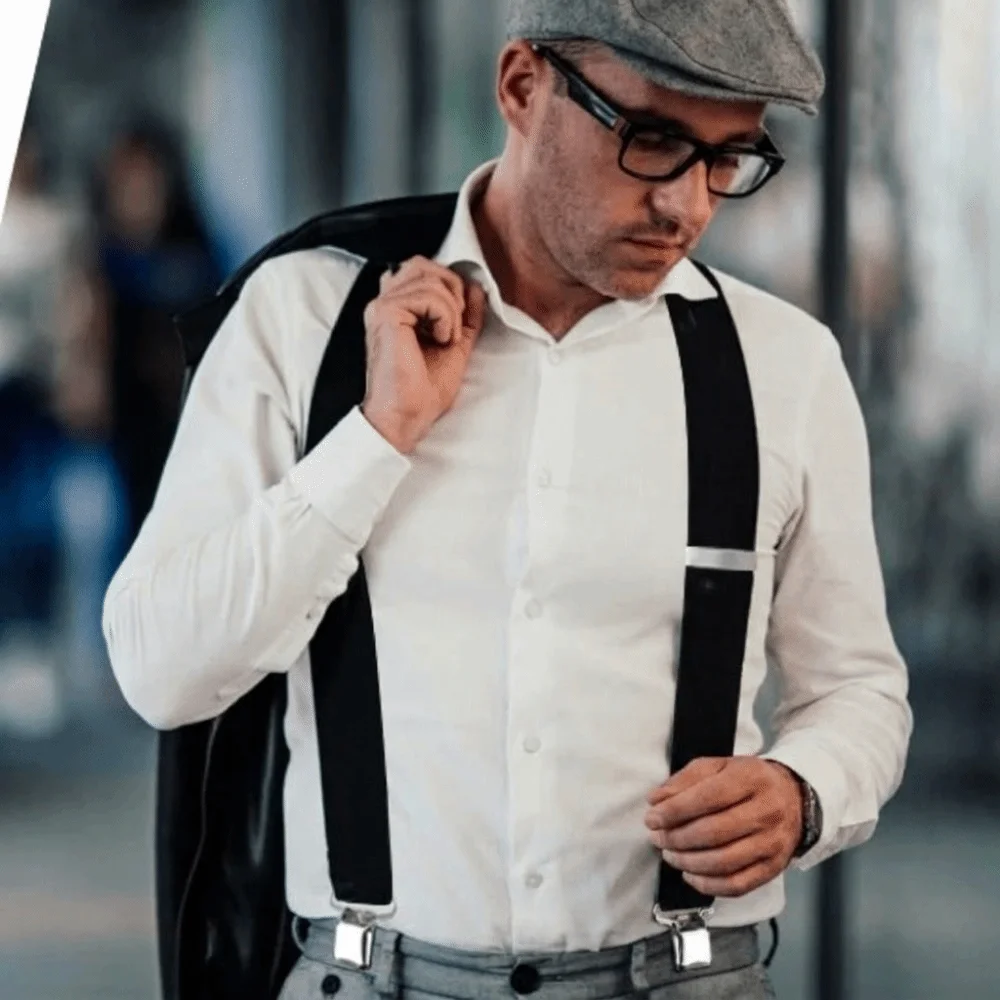 Solid Color Work Suspenders Heavy Duty 5cm Wide X-Type Suspenders with 4 Gripper Clasps High Elastic Elastic Pants Braces
Solid Color Work Suspenders Heavy Duty 5cm Wide X-Type Suspenders with 4 Gripper Clasps High Elastic Elastic Pants Braces