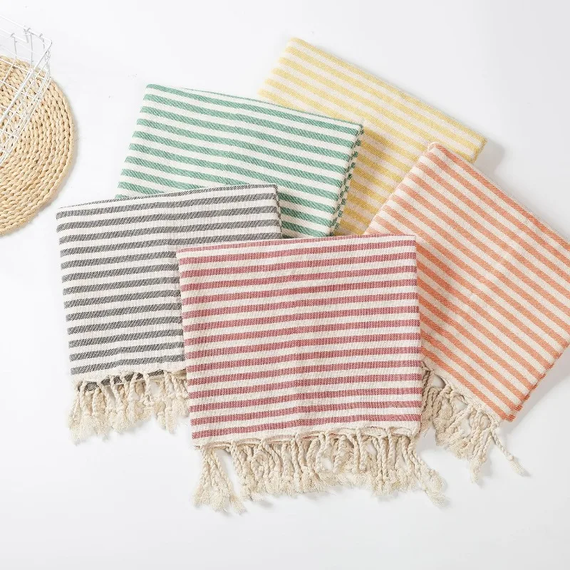 Turkish Tassel Beach Towel Striped Fashion Simple Bath Towel 100X180CM
Turkish Tassel Beach Towel Striped Fashion Simple Bath Towel 100X180CM