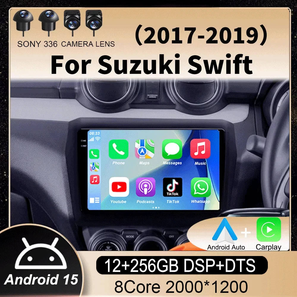 Android 15 For Suzuki Swift 2017 2018 2019 Car Radio Stereo Multimedia Navigation GPS Video Player DSP QLED Wireless Carplay 4G
Android 15 For Suzuki Swift 2017 2018 2019 Car Radio Stereo Multimedia Navigation GPS Video Player DSP QLED Wireless Carplay 4G