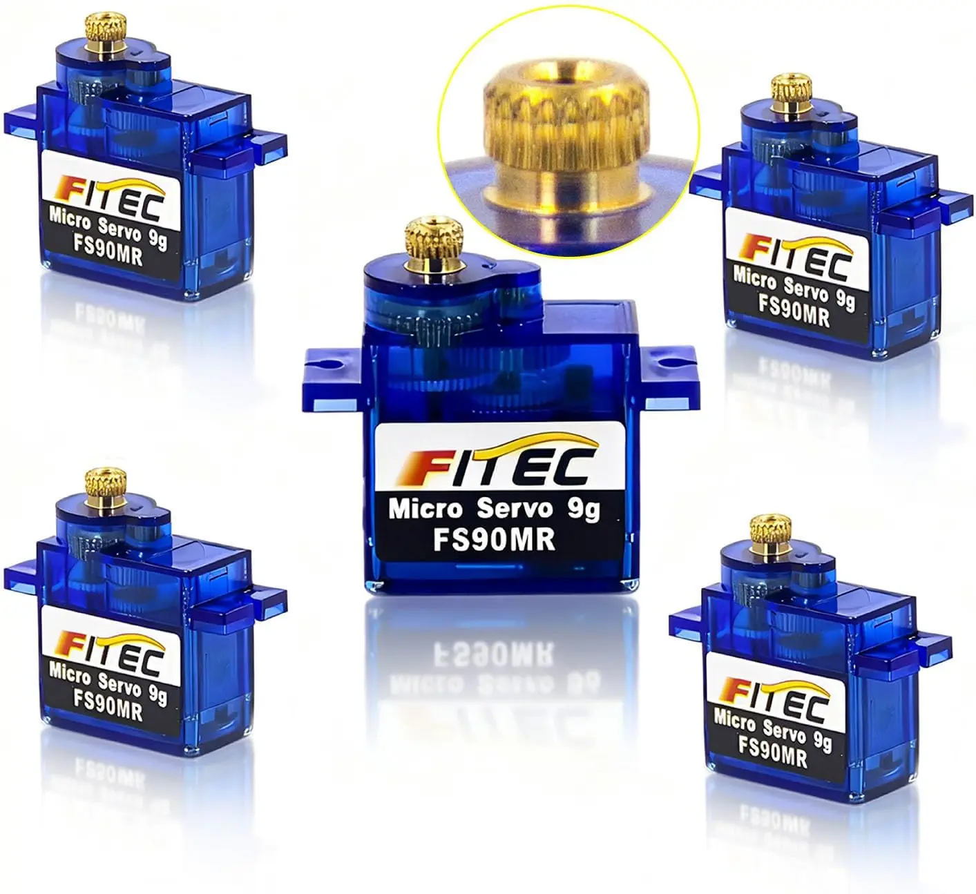 Feetech FS90MR Micro Servo 9g Metal Gear 360 Continuous Rotation Mini Motor Servos for Arduino RC Helicopter Airplane Car Robot
Feetech FS90MR Micro Servo 9g Metal Gear 360 Continuous Rotation Mini Motor Servos for Arduino RC Helicopter Airplane Car Robot