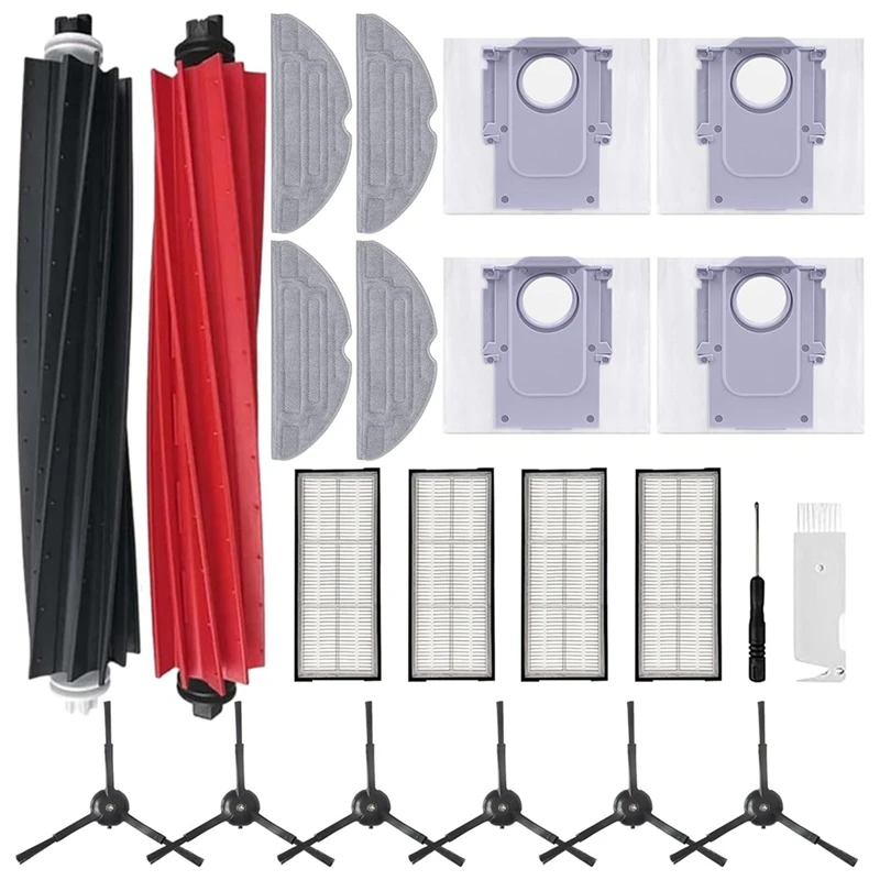 For Roborock S8 Pro Ultra Vacuum Cleaner Main Side Brush Hepa Filter Mop Cloth Dust Bags Replacement Accessories
For Roborock S8 Pro Ultra Vacuum Cleaner Main Side Brush Hepa Filter Mop Cloth Dust Bags Replacement Accessories