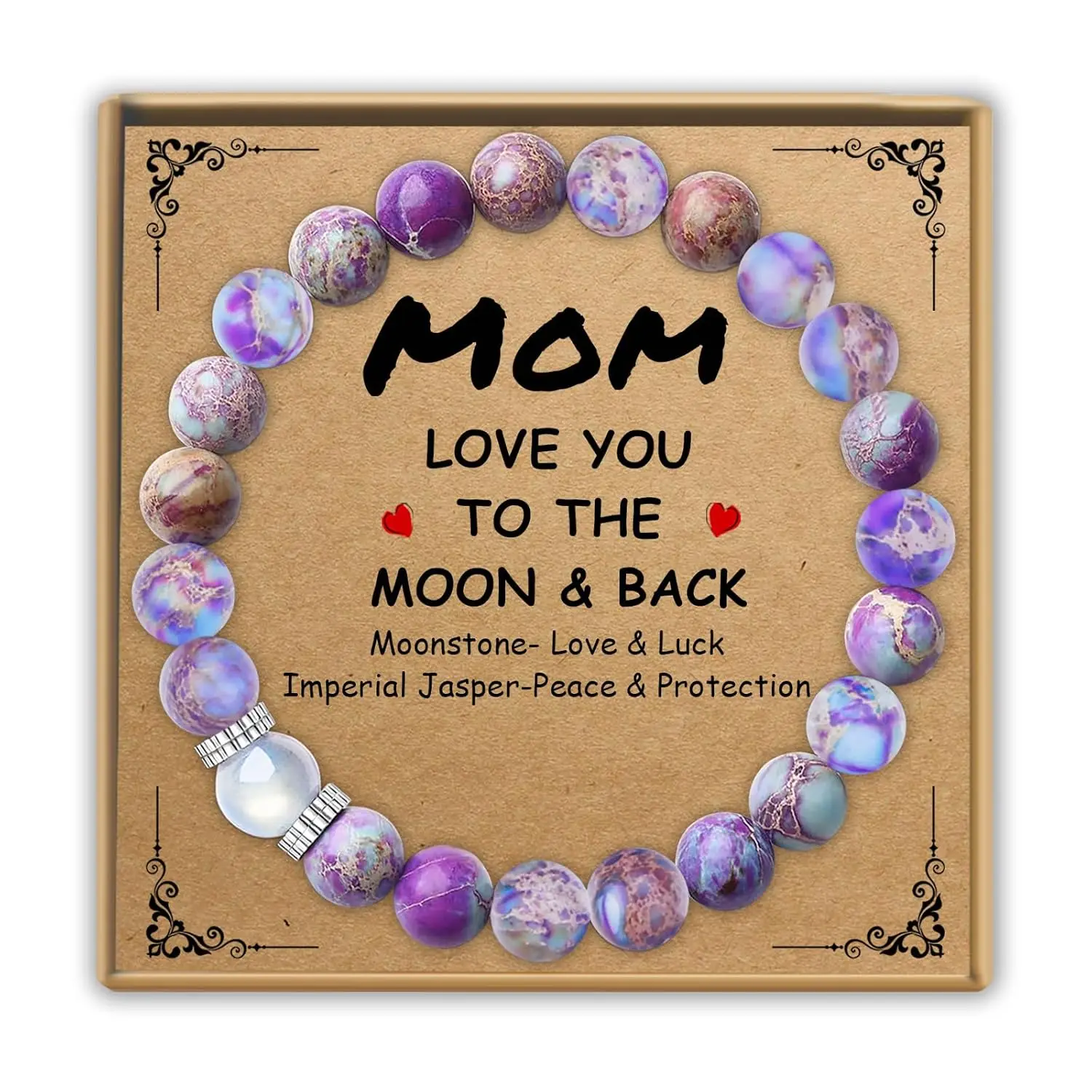 Mothers Day Gifts Mom Birthday Gifts Moonstone Beads Mama Bracelet Mother Jewelry Mama Gifts for Women Wife
Mothers Day Gifts Mom Birthday Gifts Moonstone Beads Mama Bracelet Mother Jewelry Mama Gifts for Women Wife